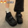 Snow boots women's winter new velvet thick-soled warm cotton shoes Velcro bread shoes