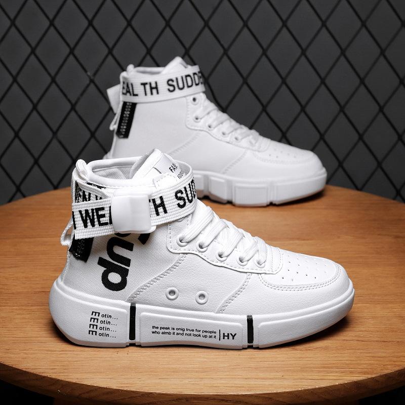 

New men s shoes Martin boots high-top versatile British shoes men s casual shoes men 45