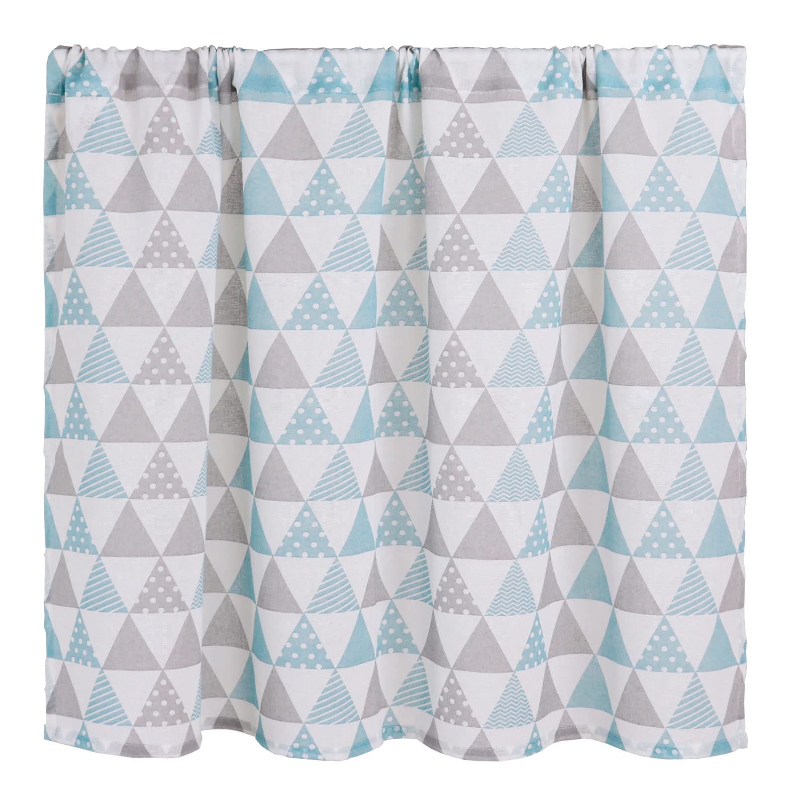 

Стильная и милая треугольная занавеска для кафе Sunnyday Fabric шириной примерно 100 см x 70 см, длинная, белая, 100% хлопок