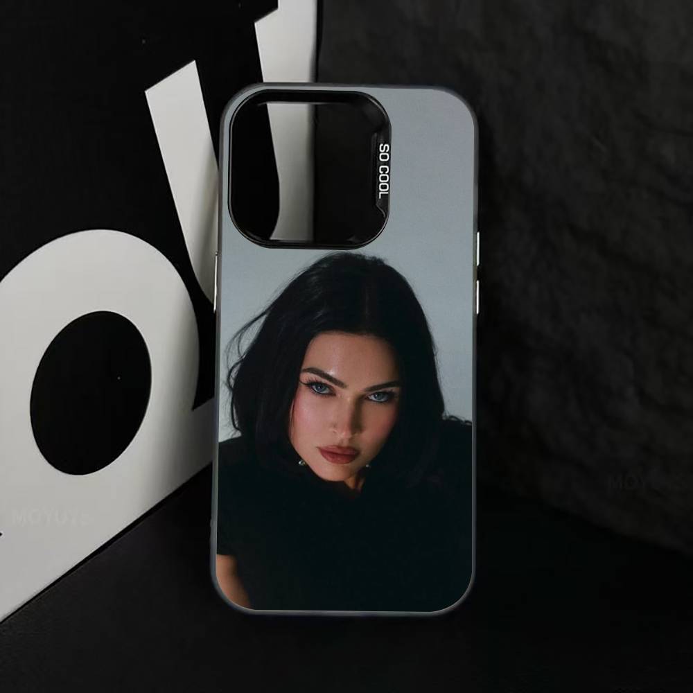 Custodia per telefono M-Megan F-Fox per iPhone 17,16,15,14,13,12,11 Plus,Pro Max,XS,Colorata Argento Custodia per telefono Funda Cover