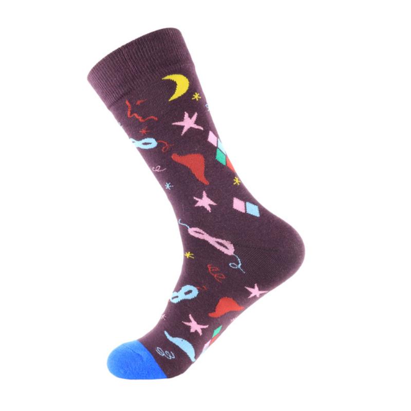 Men Socks Cotton Crew Socks Cartoon Animal Dog Pattern Socks Novelty For Christmas Gift