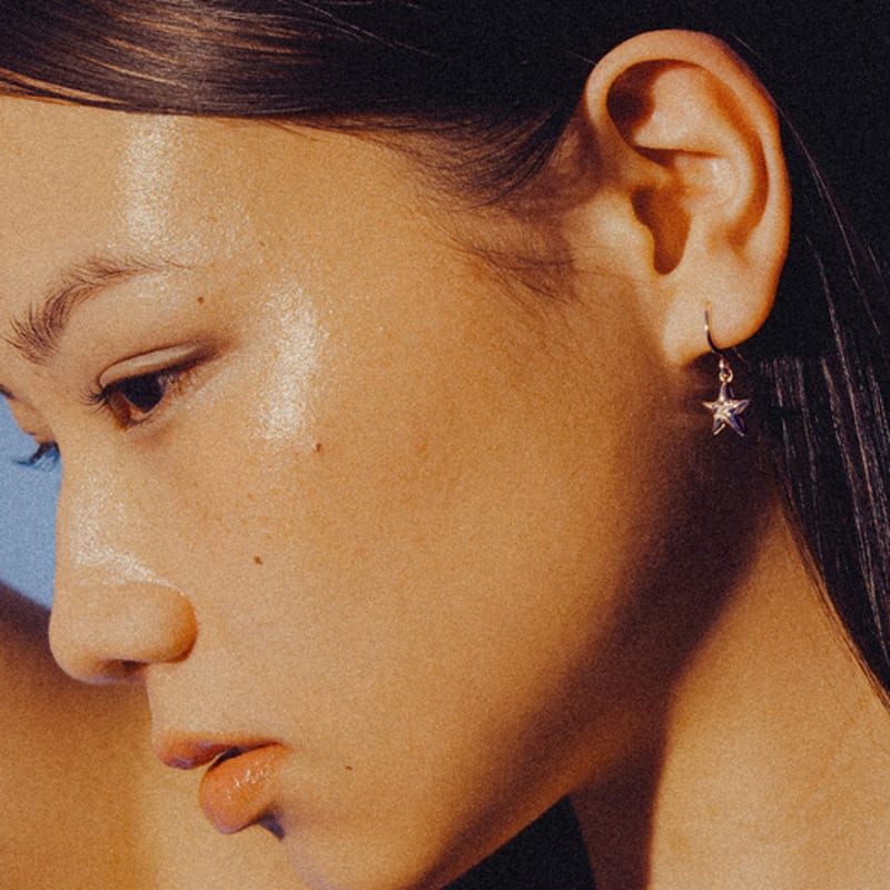 SCALETTO WS014 Shining Star Hoop Earrings
