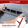 For Challenger Hood Vent Cover Trim Fit for Dodge Challenger 2015-2023 Black Carbon Fiber Exterior Accessories 2pcs