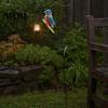 Landscape Lighting for Lawns Solar Kingfisher Garden Stake Light, Metal Bird Yard Art with Hanging Lantern, Auto-On Decorative LED Waterproof Outdoor
