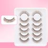 6 Pairs 3D Faux Mink False Eyelashes Black Band Eye Lashes Handmade Lashes  Eyelash Extension