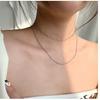 Japanese and Korean popular, simple temperament imitation pearl neck chain, niche design ins stacked wearing wind necklace