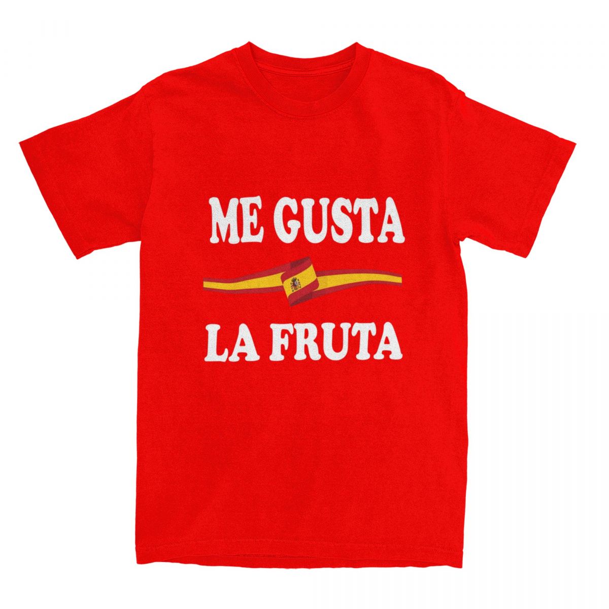 Me Gusta La Fruta Ayuso Sanchez Spain TShirt Men Women I Like Fruits Spanish Meme Vintage Pure Cotton Tees Round Neck Clothes S