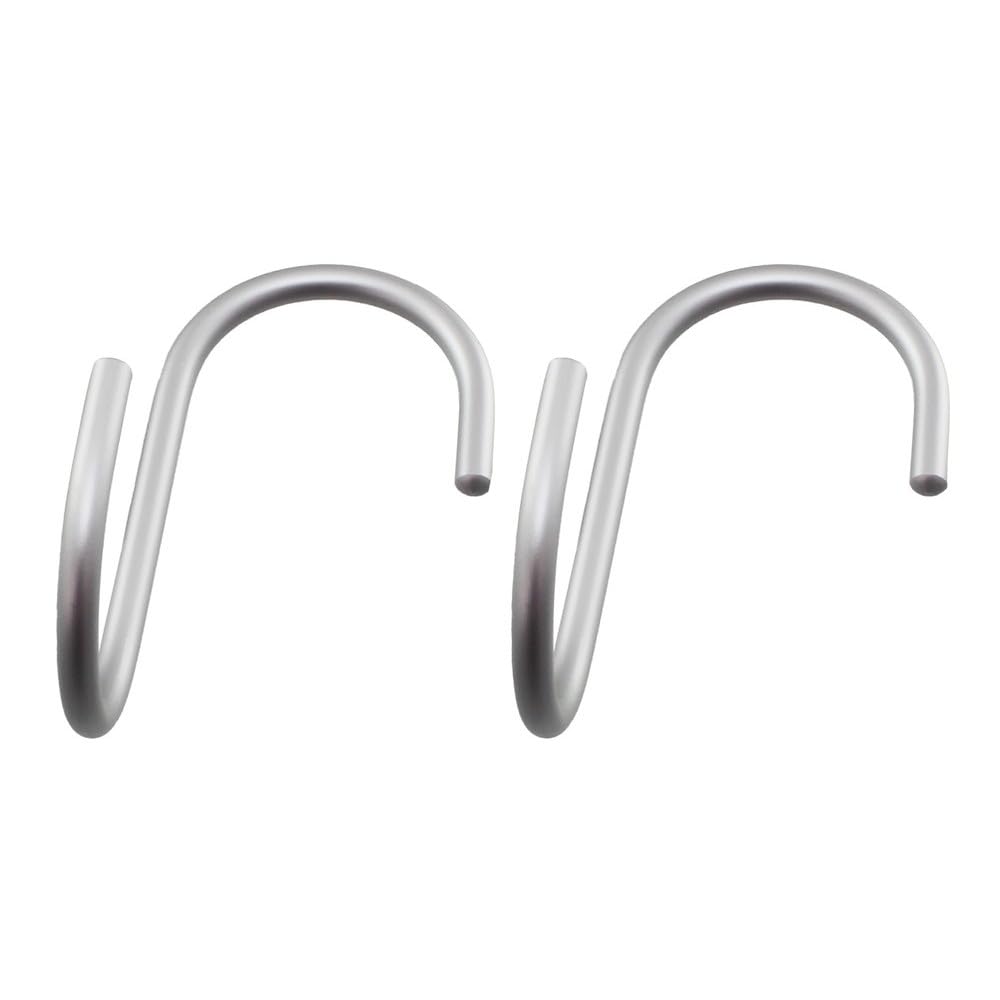 TQOOL Aluminum 95369 Hi-Logic S-shaped Hook, Right-Angle S-Hook, Large, Silver, 2-Pack,