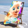 Ultra-Soft Beach Towel with CoComelon Theme,Ideal for Pool - Camping, Diving - Perfect Travel Essential, Vibrant Beach Towel.