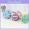 Dog Cat Interactive Chewing Rope Toy With Durable Cotton For Dental Cleaning And Engagement