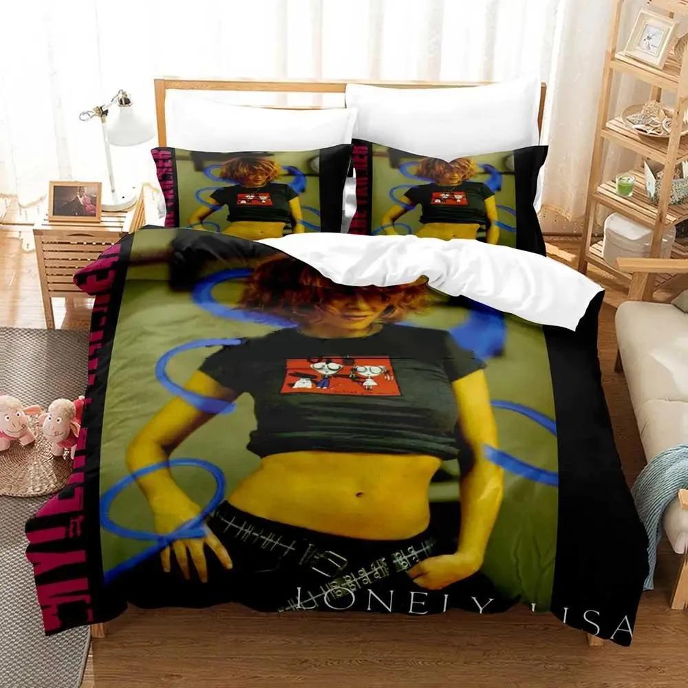 

Single Mylene Farmer Beding Set Soft Duvet Cover Bed Linen Set Comfortable Quilt Cover Pilowcase Warm Comforter king Quen Sized Dimensions Young Boys 100*200cm Single