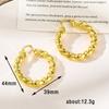 Copper Ins French Earrings Women'S Gold Twist Earrings Niche Design Sense Light Luxury Women'S Earrings