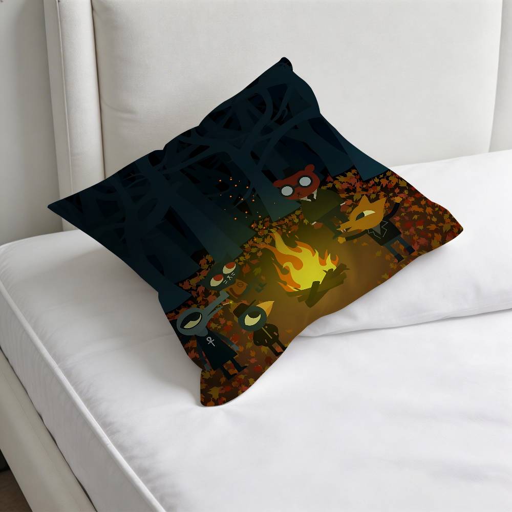 NNight In The WWoods Cool Fashion Square Pillow Case Durable Throw Pillow Cover for Sofa Couch Chair