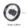 M12/M15 14" Inch Front Rear Wheel 2.50-14" 3.00-14" Alloy Rim For KAYO BSE Apollo Xmotos Racing Supermoto Dirt Pit bike Off Road