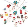 10/20pcs Christmas Charms Cute Cartoon Alloy Enamel Pendants For DIY Jewelry Making Necklace Pendant Phone Key Chain Accessories