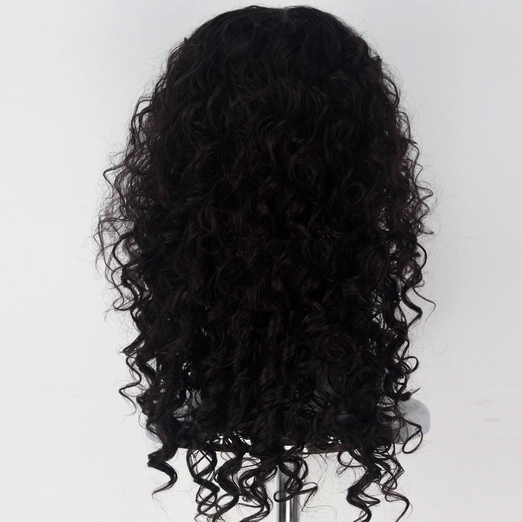 Atemberaubende Moana Maui Cosplay-Perücke mit luxuriösem schwarzem Afro-Kinky-Lockenhaar