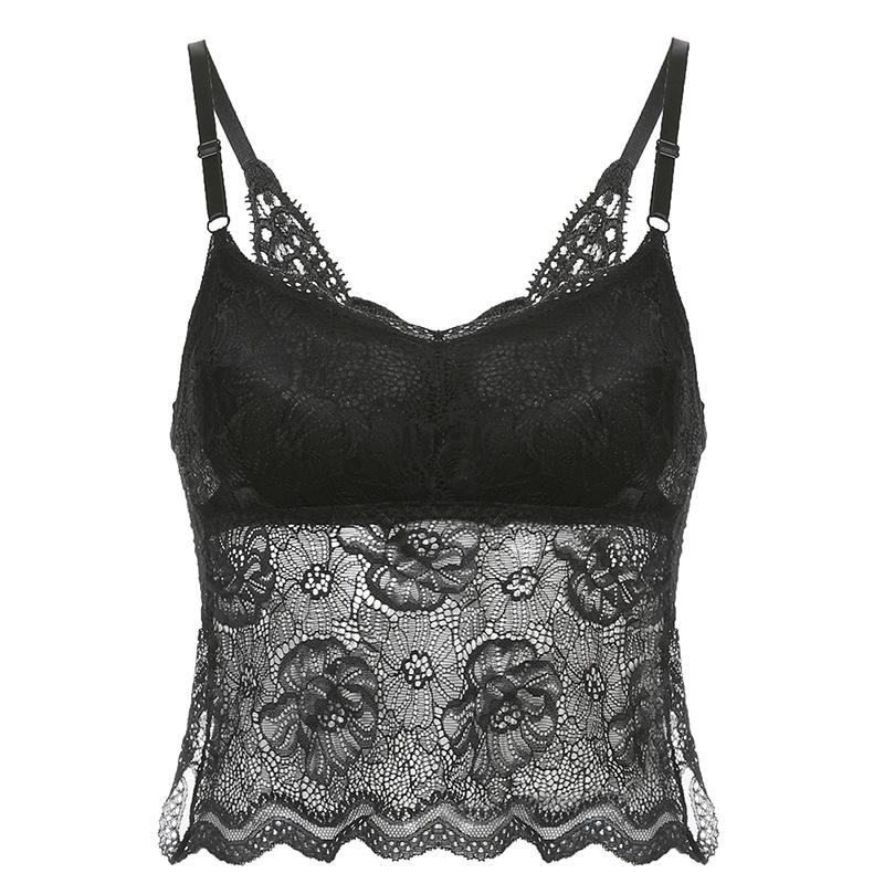 

Готический черный сетчатый укороченный топ-бабочка на бретелях, кружевной жилет, сексуальные топы с открытой спиной чёрный