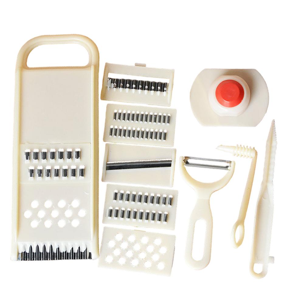 Vegetable Cutter Mandoline Slicer 11 Pieces Hand Chopper Vegetable Cutter Peeler Ergonomic Potato Slicer Kitchen Accessories For