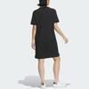 adidas Originals Sportswear Dress Color Block Comfortable Short Sleeve Dress Women Dresses Black JF0661