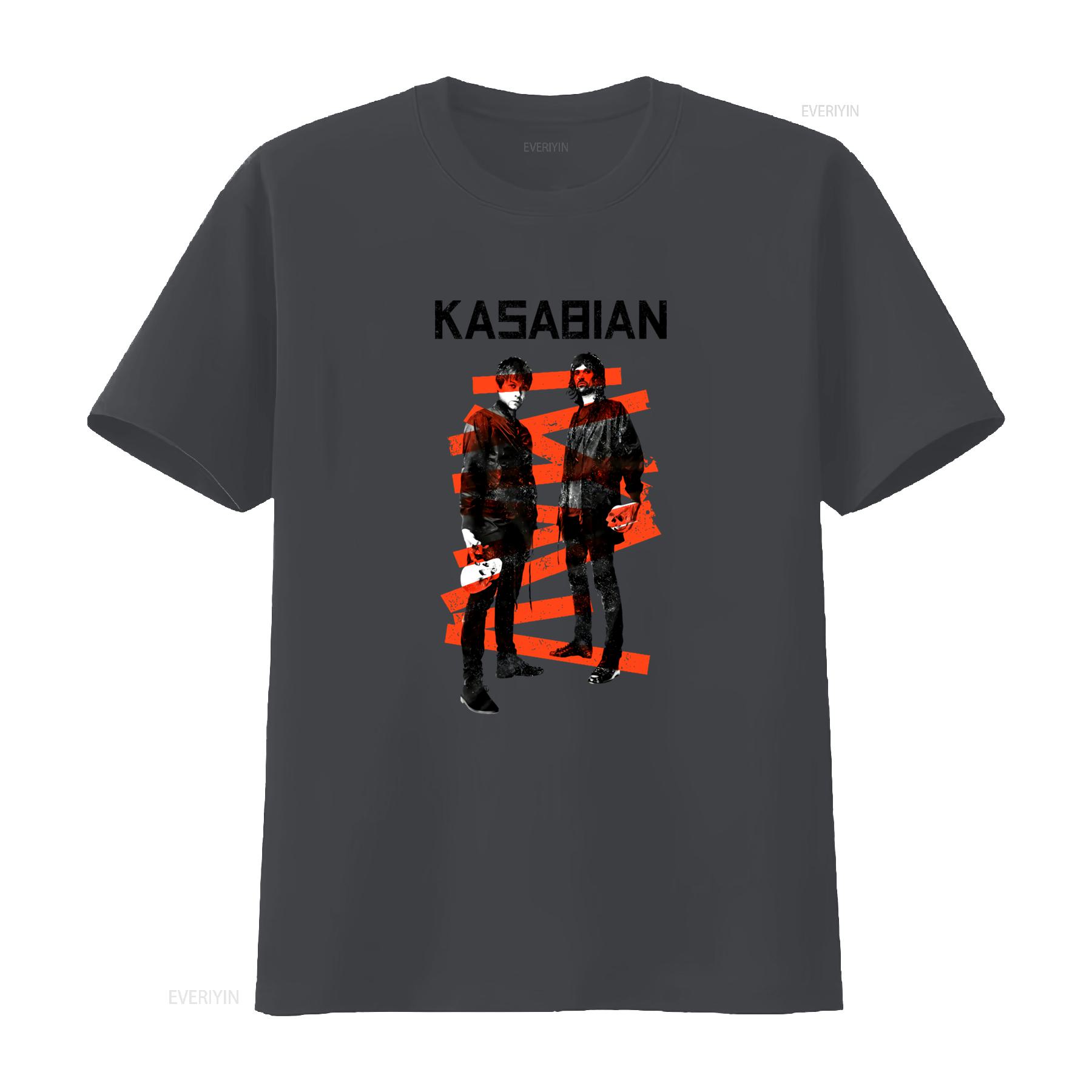 

Kasabian T shirt Rock Band XXFB vintage Washed designer clothes Unisex graphic Casual Stretched Breathable Soft Slightly 4XL