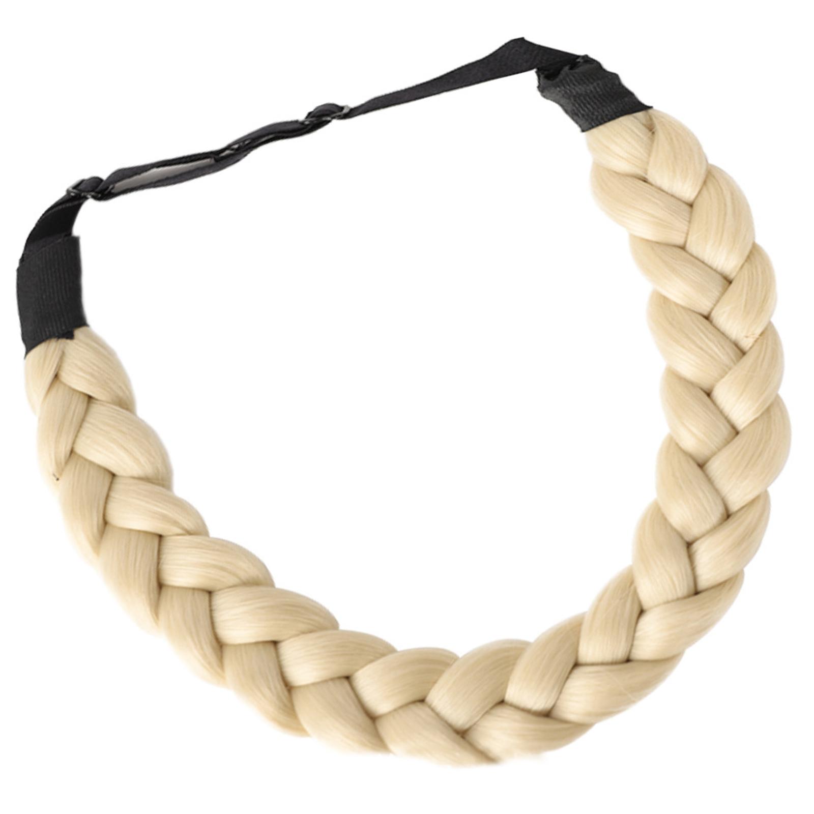 

Регулируемая плетеная повязка на голову для легких стильных причесок, аксессуары для волос, головной убор для свадеб и вечеринок T9