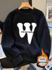 Unisex Trendy Plus Velvet Thick Hoodie - Autumn/Winter Round Neck Pullover