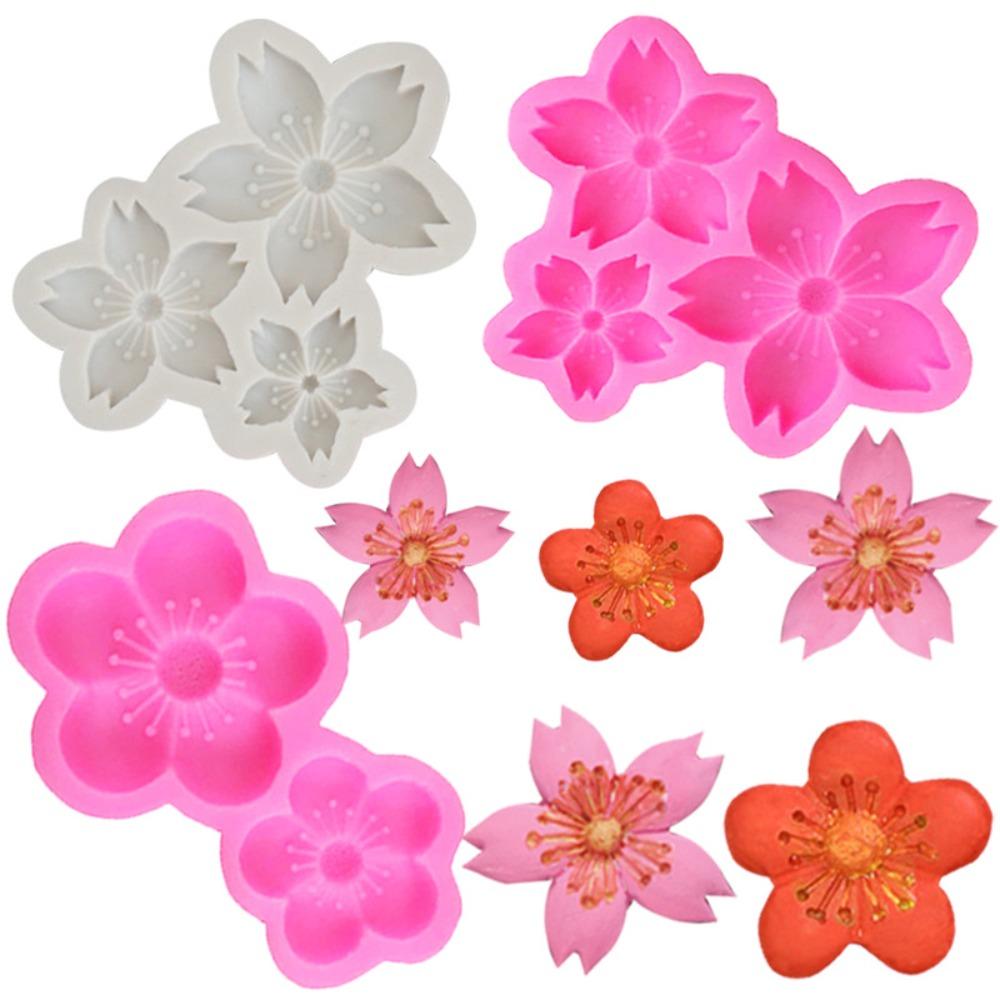 

Kitchen Gadgets Sakura Flower Shaped Silicone Mold Kitchen Supplies Plum Blossom Decoration Mold 1