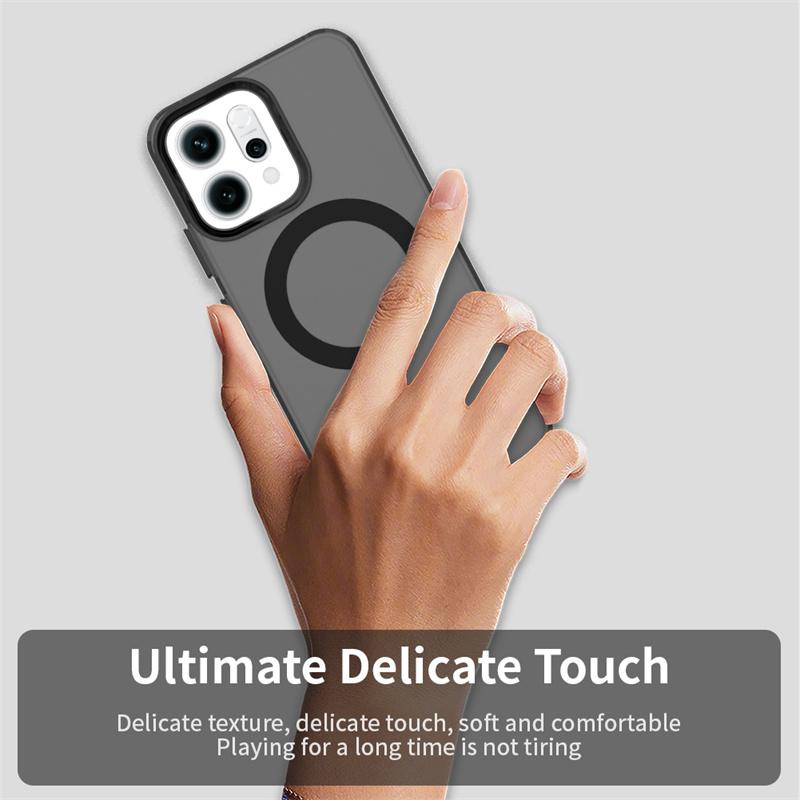 Magnetic For oppo Reno14 F 5G Case Magsafe Wireless Charging Cover oppo Reno14 F 5G Matte PC Protective Cases oppo Reno14 F 5G