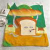 food B-Bread Thief-f Throw Warm Soft Flannel Blanket, Multi-use for Sofa Bed Camping Travel Nap