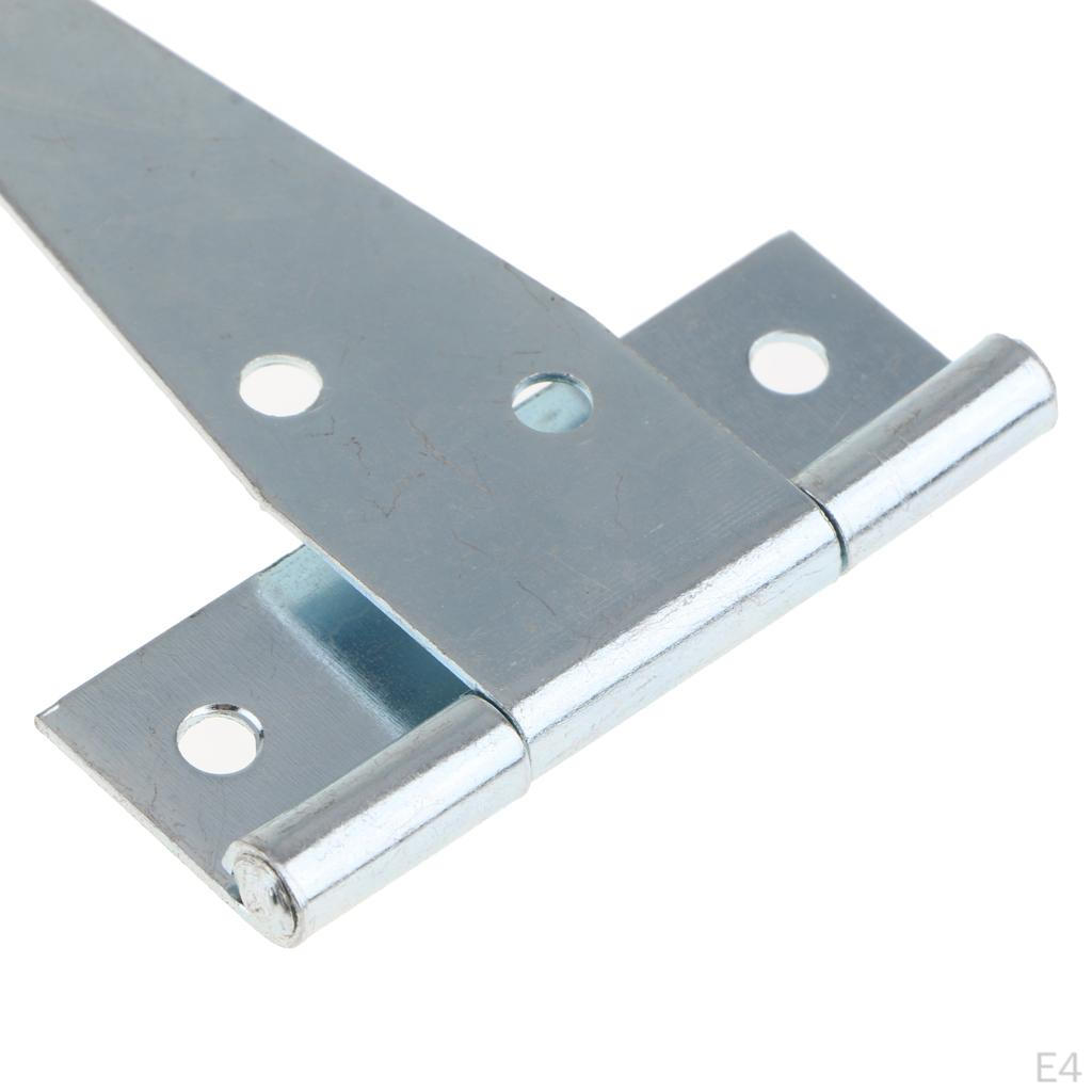 1 Pair Light Duty Shed Hinge Gate Strap Door Barn Gates Hinges Black Wrought Hardware Iron