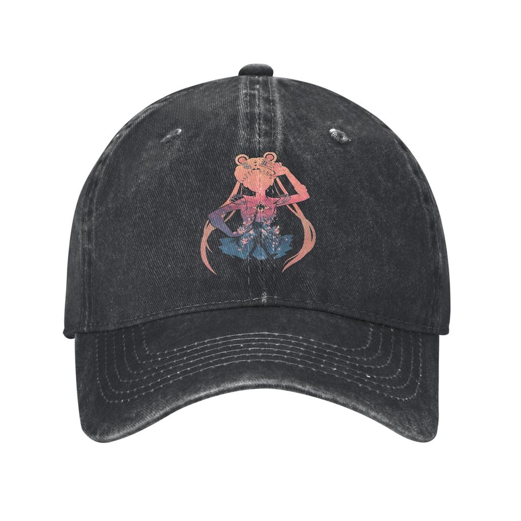 Sailors Moons Japanese Anime Unisex Women Baseball Caps Distressed Denim Caps Hat Casual Outdoor Activities Gift Headwear