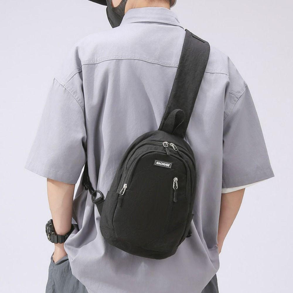 Multifunctional Sling Backpack Nylon Shoulder Bag Fashion Men Chest Bag  Outdoor