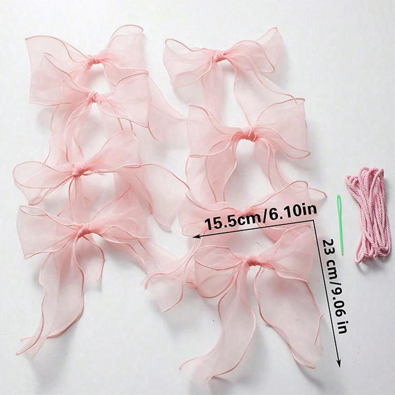 

Organza Ribbon Bows Banner Decorative Craft Bows for Party Wedding Festival Gift Wrapping Mother s Day Gifts Diy Accessories