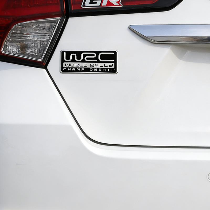 Adesivo decorativo per auto WRC in alluminio per Civic GTI, Fox RS, ST, Yaris GR accessori di modifica sportiva