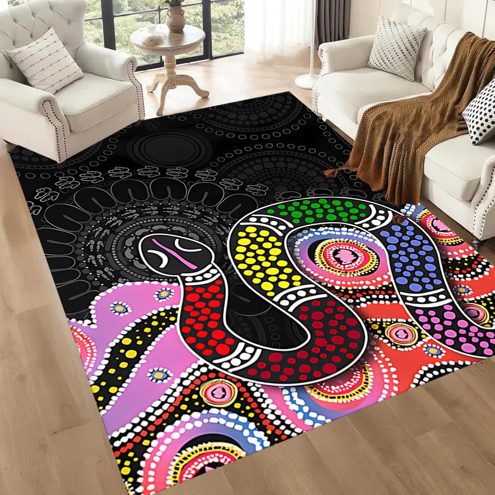 Australischer Aboriginal-Stil 31 Fußmatte Perfekt für Außenbereich Dekorieren Sie Zimmer Wohnzimmer Balkon Rutschfester Teppich Dekorieren Sie Büros