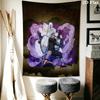 Green Flame Warrior Tapestry Tapestry Background Cloth Fashion Print Soft Home Decor Christmas Gift