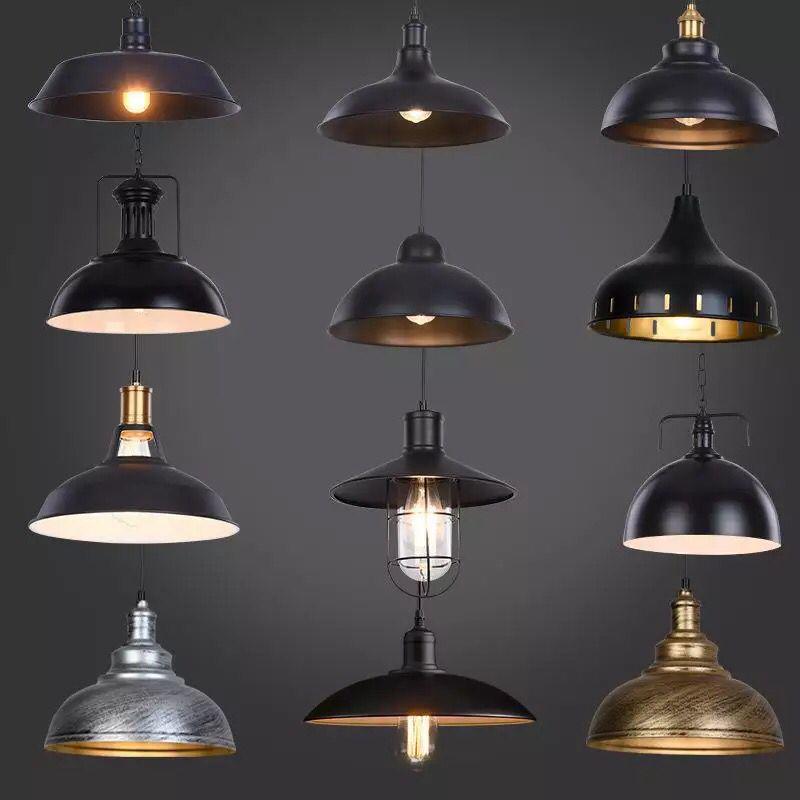 American Retro Wrought Iron Pendant Lamp for Restaurants and Bars
