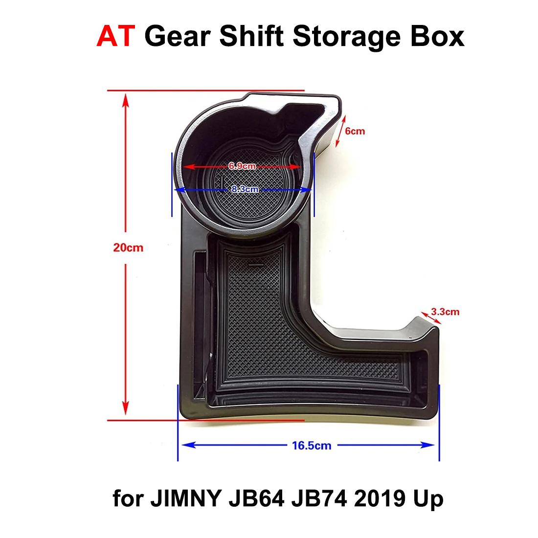 

Car Gear Shift Storage Box Organizer Tray Cup Holder AT Model for Suzuki Jimny 2019-2026 Stowing Tidying Interior Accessories