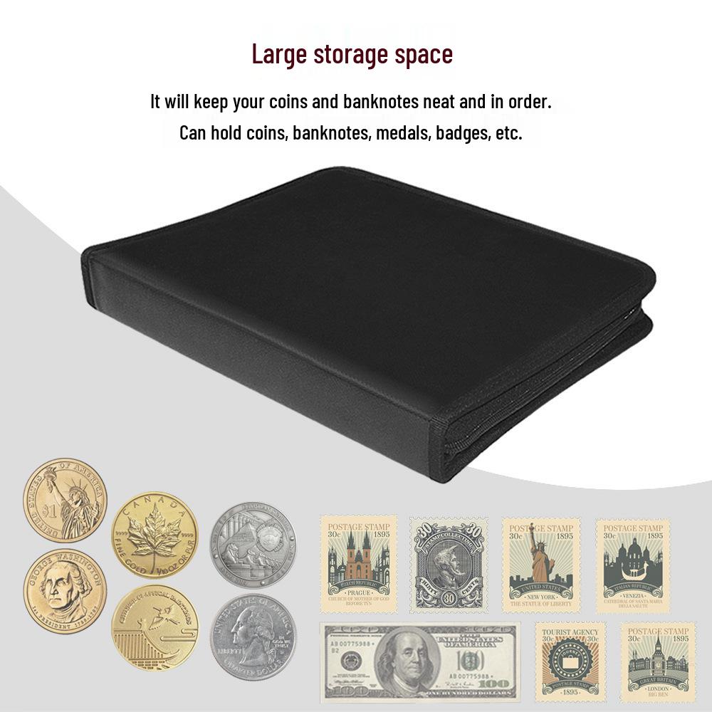 Fireproof Zodiac Coin and Banknote Collection Album