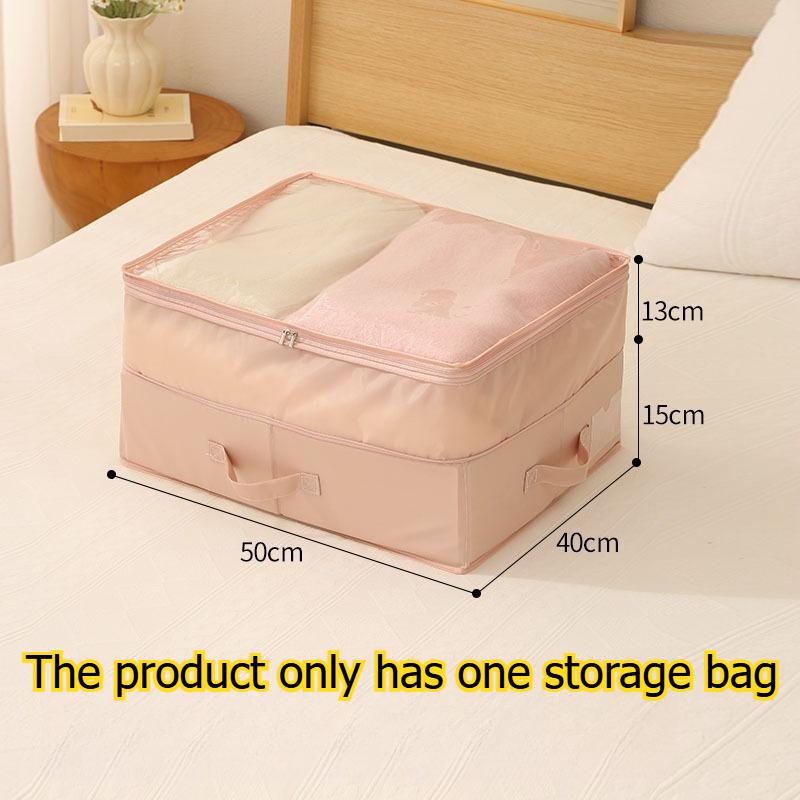 1pcs Under Bed Storage Box Foldable Underbed Organizer Bag for Clothes Quilts Blankets Home Space-Saving Storage Container