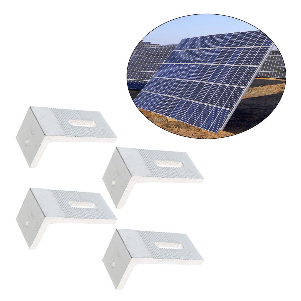 Suporte de montagem de painel solar Suporte de painel solar de alumínio em L Suporte de painel solar de telhado para RV Barco Parede Caravanas