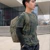 50L Fashion Thick Canvas Men's Backpacks Lightweight Wear-resistant Large Capacity School Bags Outdoor Leisure Travelling Rucksacks Male Climbing Bag