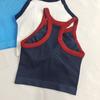 Sutiã Esportivo Color Block à Prova de Choque para Mulheres