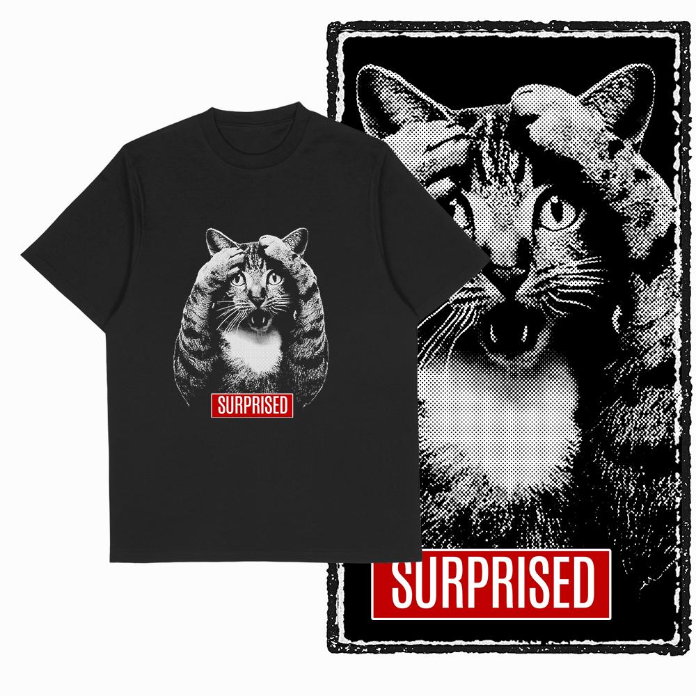 Coolmind U3 100% Baumwolle Übergröße Streetwear Cooler Druck Exklusives Grafik-T-Shirt für Männer Vintage SCHWARZ Herren Neuheit T-Shirt