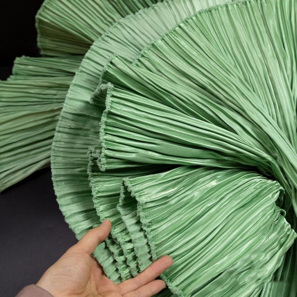 DIY Geschmiedeter Plissee-Stoff Polyter Kleiner Knitterstoff Wassergänzender Stoff Performance-Kleidung