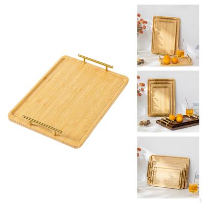 Serviertablett Badezimmer Ornament Rechteckig für Cafés Schmuckbars Hotel Snack