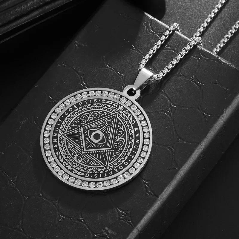 Fashion Hip Hop Stainless Steel Double Koi Fish Medal Pendant Necklace for Men and Women Fashion Lucky Jewelry Gift