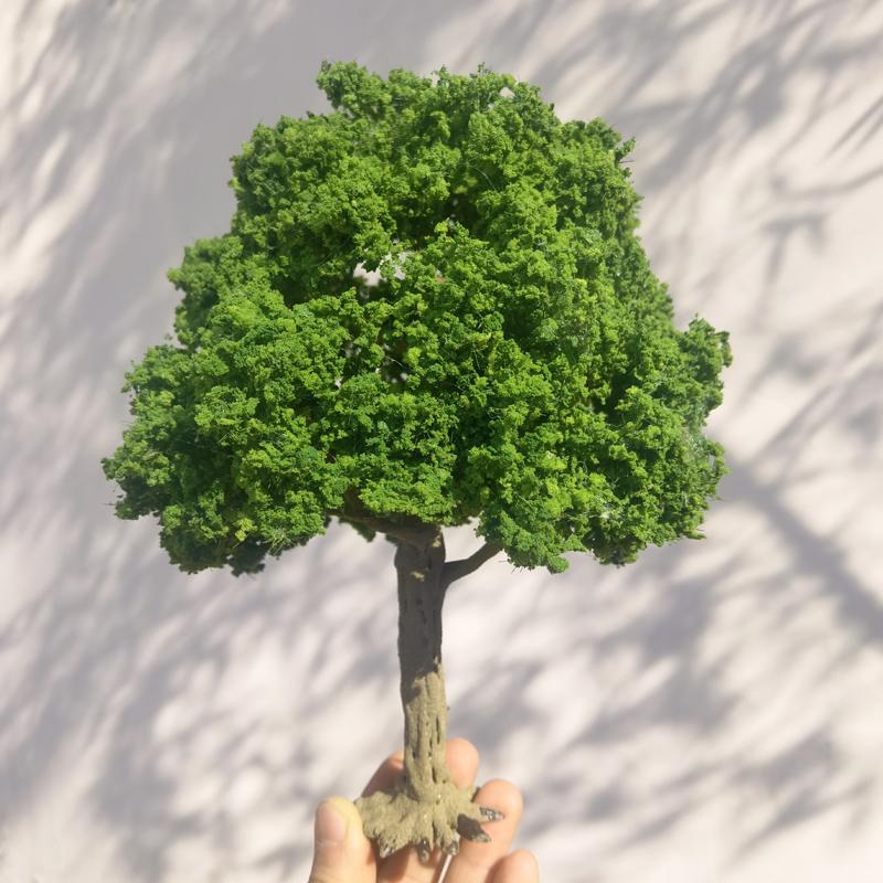 

23cm Boutique Model Tree Wire Trunk Green Tree Model Train Railway Platform Layout Material Mountain Sand Table Scene Decoration