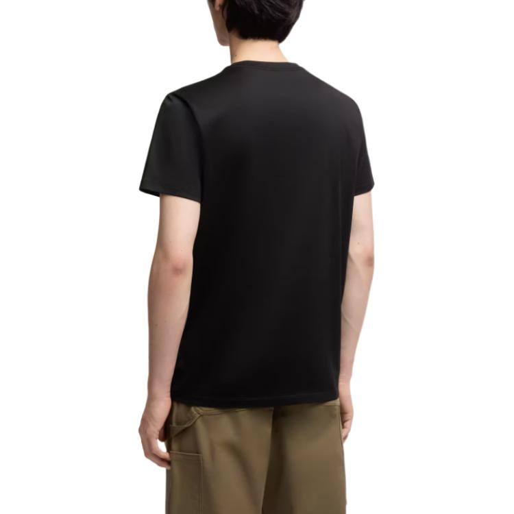 Moncler SS26 Logo Patch Crew Neck Short Sleeve T-Shirt Men Tops L20918C000418390Y999
