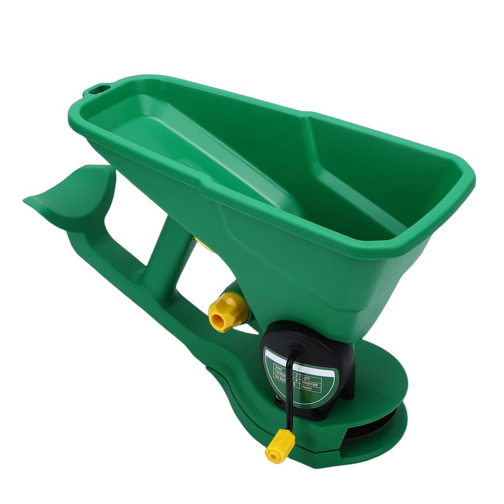 2L Hand Crank Spreader 5 Gears Handheld Hand Powered Fertilizer Spreader for Lawn Garden